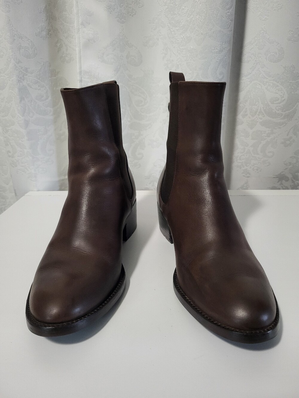 Talbots Womens Cole Haan Nike Air Leather Chukka Ankle Comfot Boots Sz 11B Brown